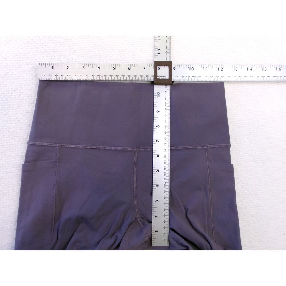 Athleta Salutation Stash 7/8 Tight Leggings Purple Petite Small SP Yoga Pockets - Picture 2 of 6